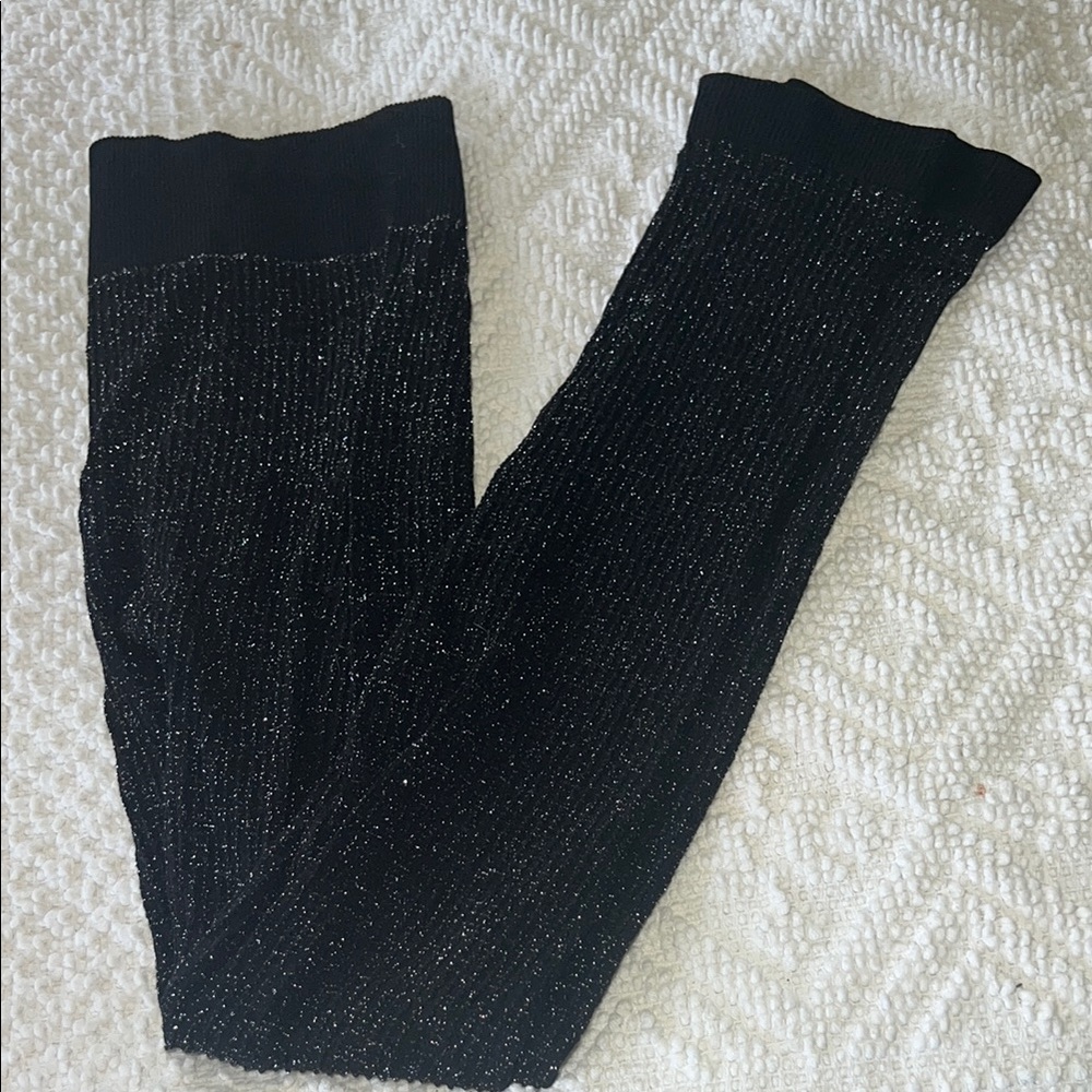 Black Glitter Leggings NWOT